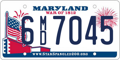 MD license plate 6MD7045