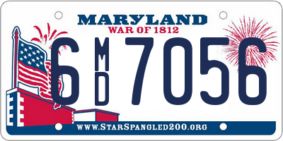 MD license plate 6MD7056