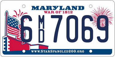 MD license plate 6MD7069