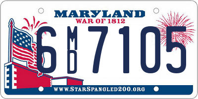 MD license plate 6MD7105