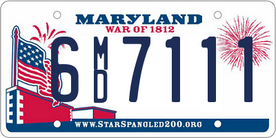 MD license plate 6MD7111