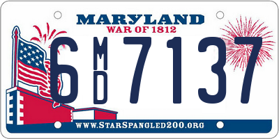 MD license plate 6MD7137
