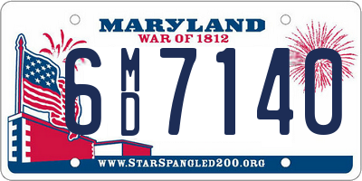 MD license plate 6MD7140