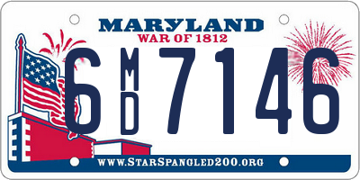 MD license plate 6MD7146