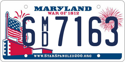 MD license plate 6MD7163