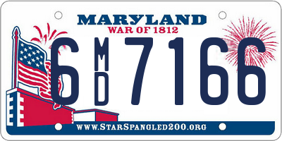 MD license plate 6MD7166