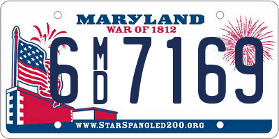 MD license plate 6MD7169