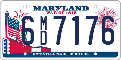 MD license plate 6MD7176