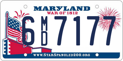 MD license plate 6MD7177
