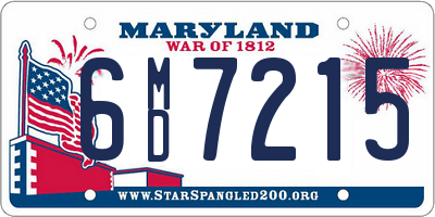 MD license plate 6MD7215