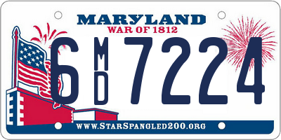 MD license plate 6MD7224