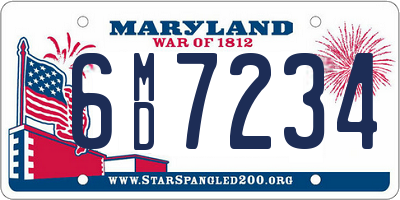 MD license plate 6MD7234