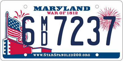 MD license plate 6MD7237