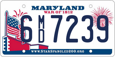 MD license plate 6MD7239