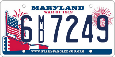MD license plate 6MD7249