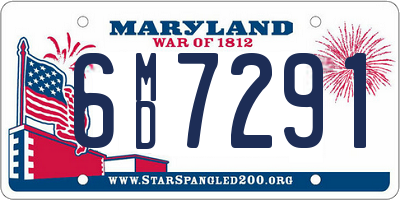 MD license plate 6MD7291