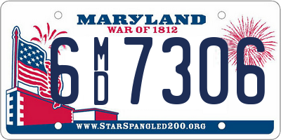 MD license plate 6MD7306