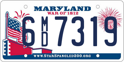 MD license plate 6MD7319