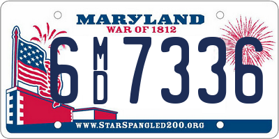 MD license plate 6MD7336