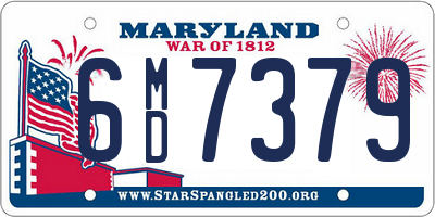 MD license plate 6MD7379