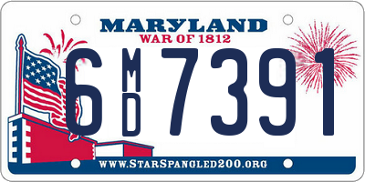 MD license plate 6MD7391