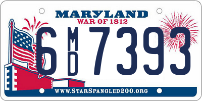 MD license plate 6MD7393