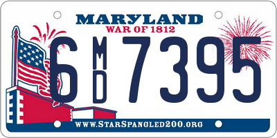 MD license plate 6MD7395