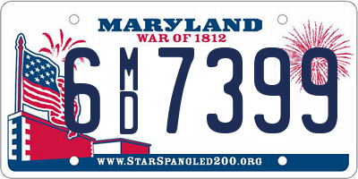 MD license plate 6MD7399