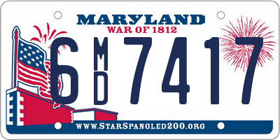 MD license plate 6MD7417