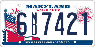 MD license plate 6MD7421