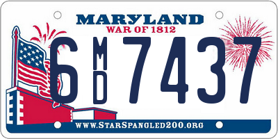 MD license plate 6MD7437