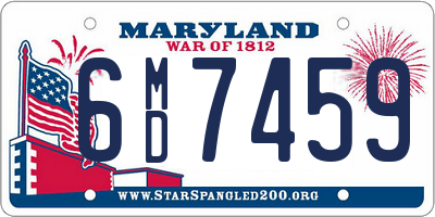 MD license plate 6MD7459