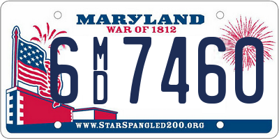 MD license plate 6MD7460