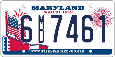 MD license plate 6MD7461