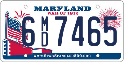 MD license plate 6MD7465