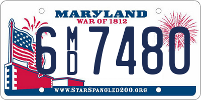 MD license plate 6MD7480