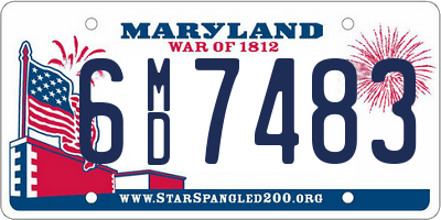 MD license plate 6MD7483