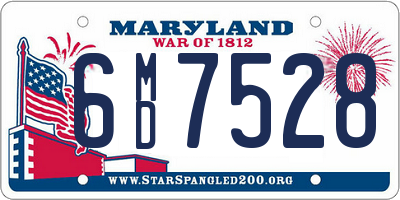 MD license plate 6MD7528