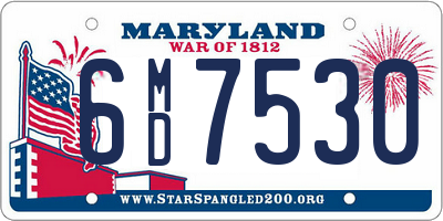 MD license plate 6MD7530