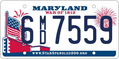 MD license plate 6MD7559