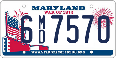 MD license plate 6MD7570