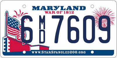 MD license plate 6MD7609