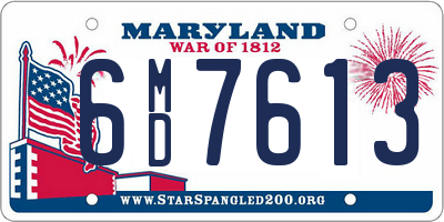 MD license plate 6MD7613