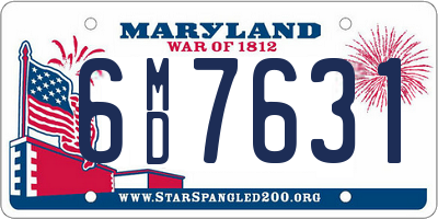 MD license plate 6MD7631