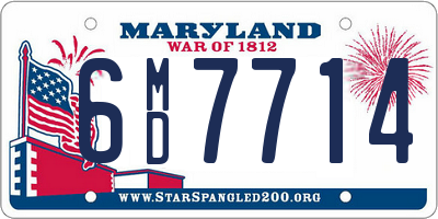 MD license plate 6MD7714