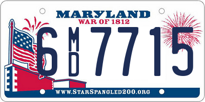 MD license plate 6MD7715