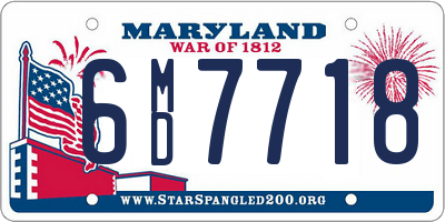 MD license plate 6MD7718