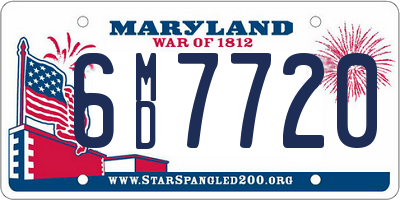 MD license plate 6MD7720