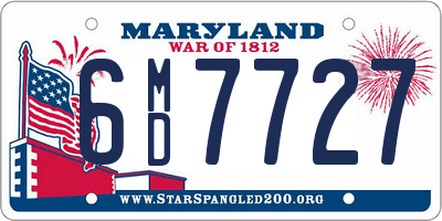 MD license plate 6MD7727