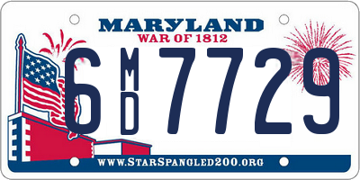 MD license plate 6MD7729